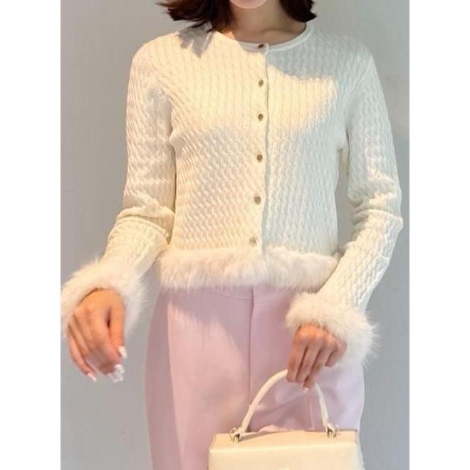 CELFORD / セルフォード シルクカシミア混ファートリム