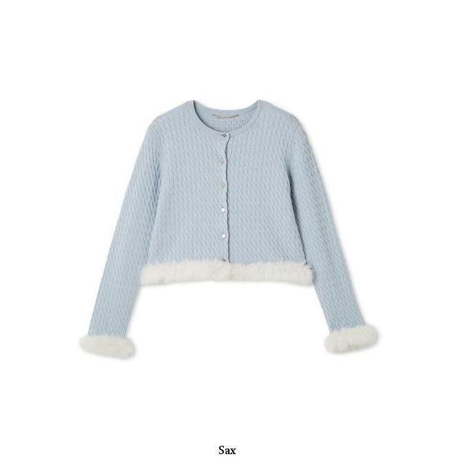 セルフォード　ファーカーディガン CELFORD（セルフォード）の「CELFORD ファーライクニット