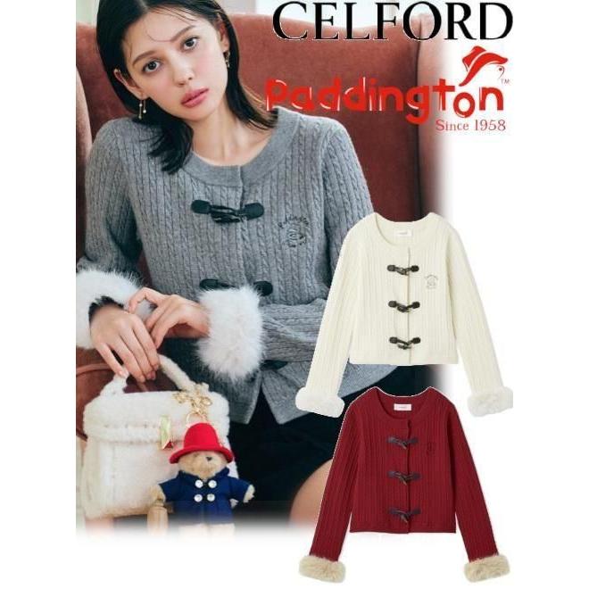 半額！即完売品！【パディントンコラボ】ケーブルカーディガン CELFORD（セルフォード） (10%OFF&300円OFF)CELFORD 【パディントン