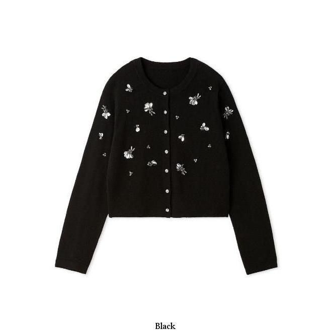 CELFORD ペタルビジューカーディガン 黒 CELFORD（セルフォード） (最終セール30%OFF&300円OFF)CELFORD ペタル