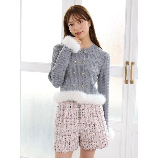 CELFORD（セルフォード） (10%OFF&300円OFF) カシミア混ファートリム