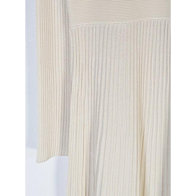 CELFORD（セルフォード） 裾シアーリブニットワンピース 23秋冬