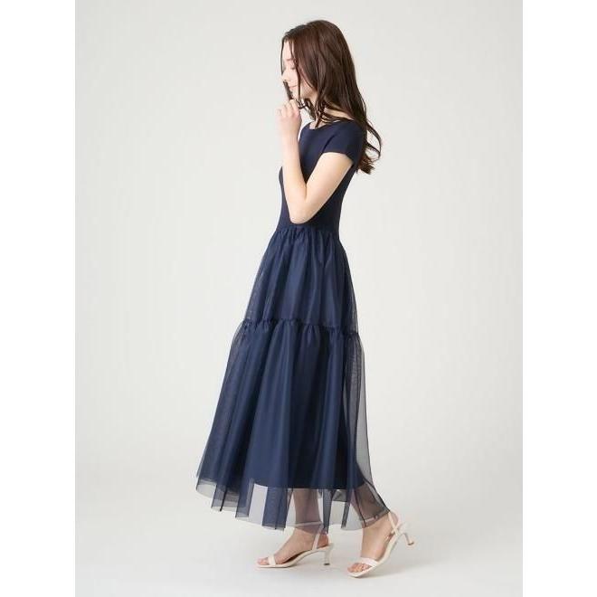 完売品mister it. Kelly チュールドッキングワンピース サイズ36 CELFORD（セルフォード） (セール30%OFF&300円OFF) アシメチュール
