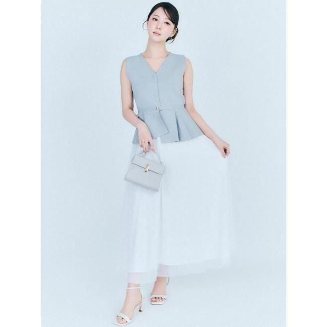 (期間限定10%OFF&PT5)   CELFORD  / セルフォード  UV CUT ジレドッキングワンピース  26春夏. CWNO262062の画像