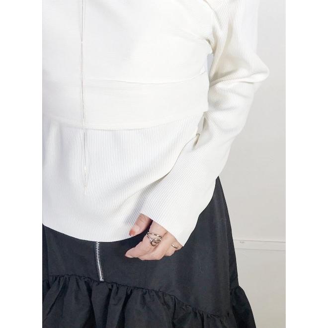 CELFORD（セルフォード） カシュクールリブニット 23秋冬. CWNT235047