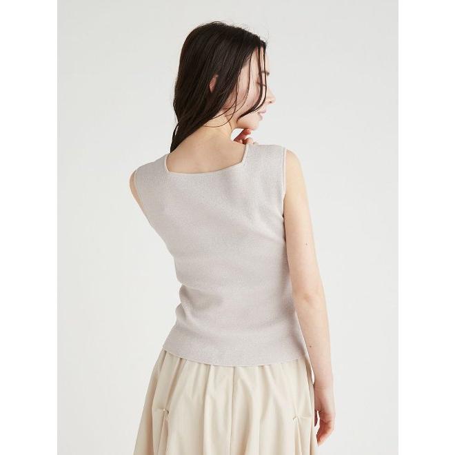 CELFORD（セルフォード） (セール30%OFF) ロゴ刺繍ノースリーブニット