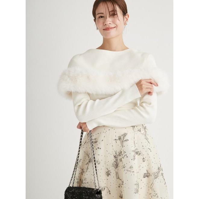 CELFORD（セルフォード） (15%OFF) ファーケープロングスリーブニット