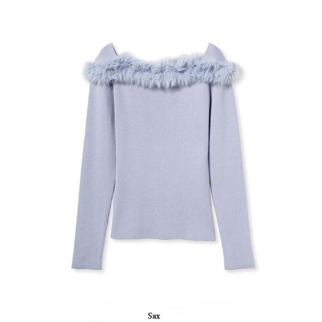 CELFORD (12%OFF) / セルフォード フェザーフリルリブニットプル