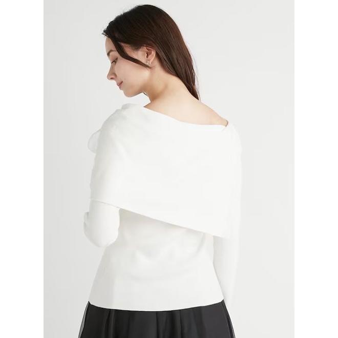 CELFORD（セルフォード） (セール50%OFF) オフショルリボンニットプル