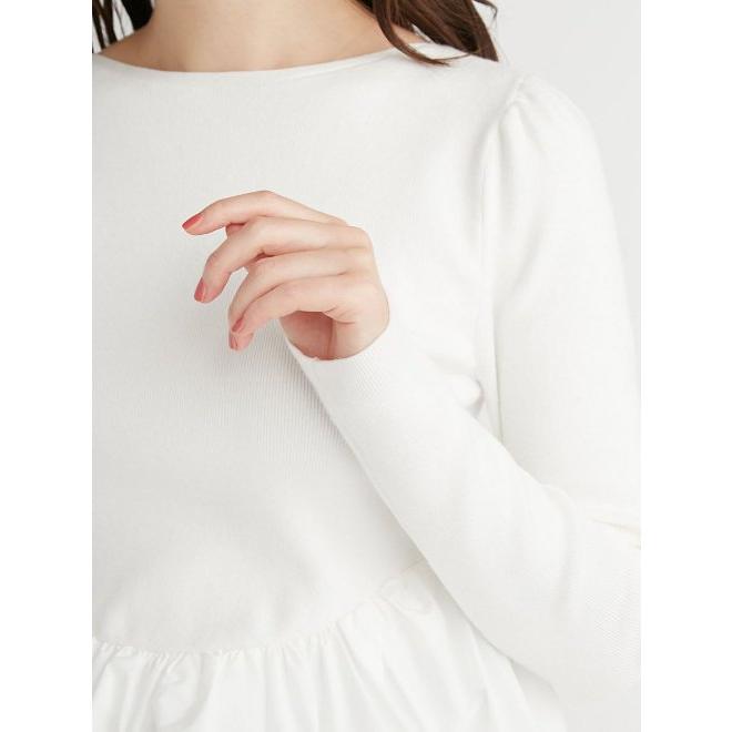 新品セルフォード バルーンペプラムニットプルオーバー CELFORD (セール30%OFF) / セルフォード バルーンペプラムニット