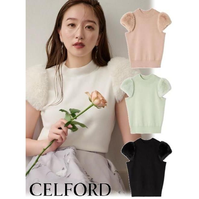 CELFORD / セルフォード シルクブレンドショートファースリーブ