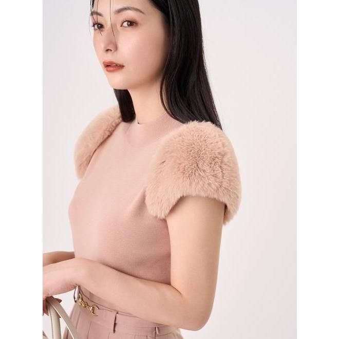 CELFORD 新品　ファー付きリブトップス CWNT254045_p_40_LL.jpg
