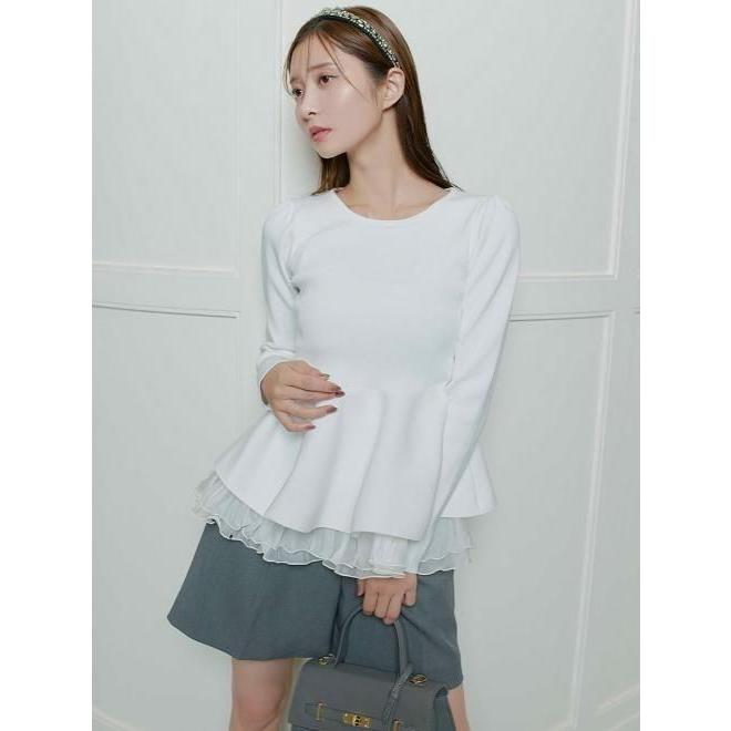 CELFORD セルフォード ペプラムドッキングニットプル 25秋冬.予約