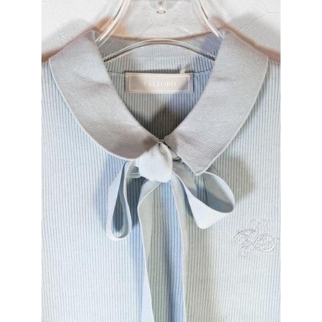 CELFORD（セルフォード） (10%OFF&PT5倍) ボウタイリボン衿付きニット
