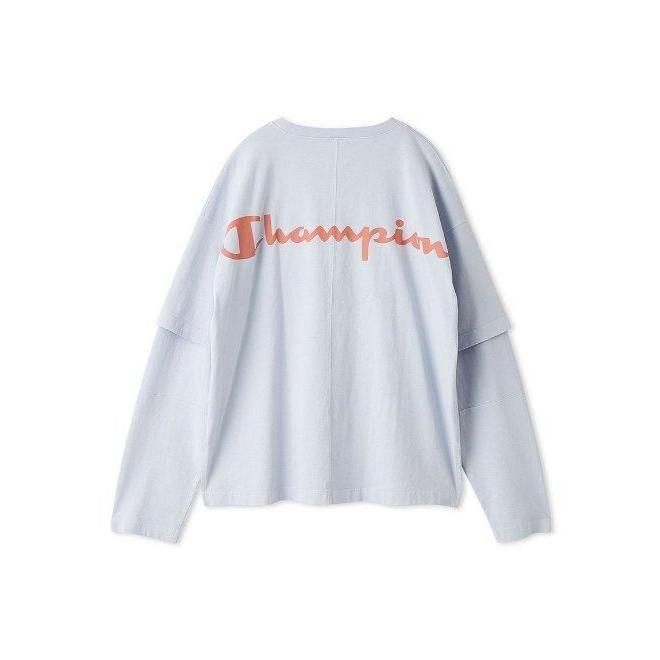 【FRAY I.D×Champion】バックプリントロングTシャツ FRAY I.D(フレイ アイディー)の「【FRAY I.D×Champion】バックプリント