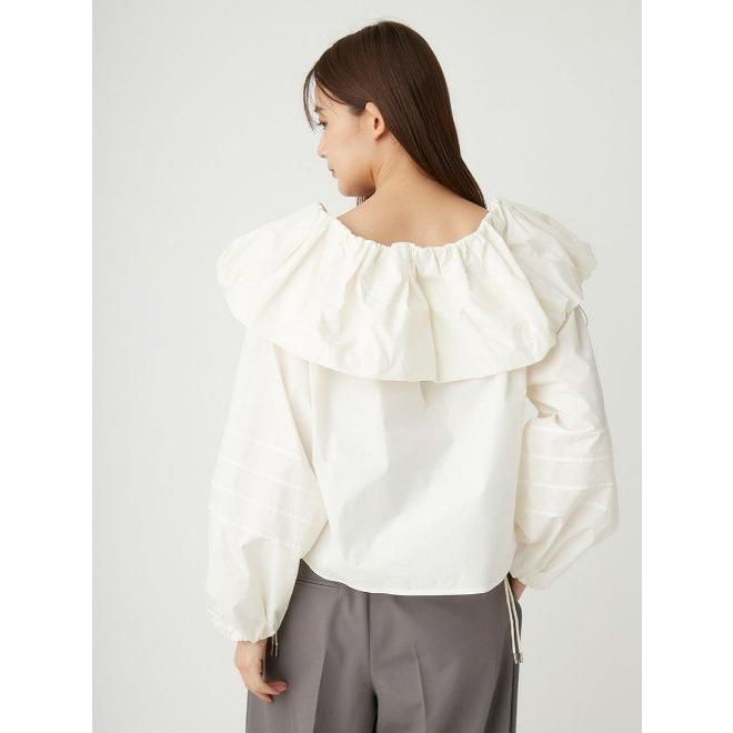 FRAY I.D バルーンオフショルジップブラウス 新品　2024 FRAY I.D (セール50%OFF) / フレイアイディー バルーン