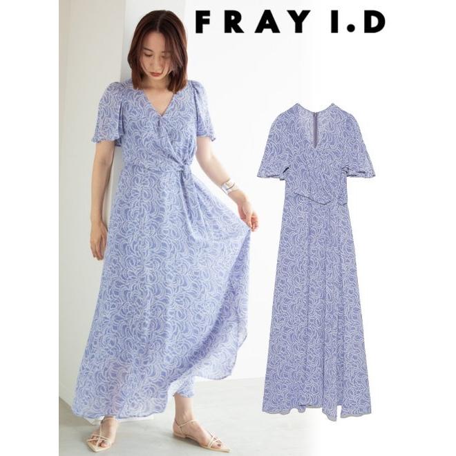 FRAY I.D フレイアイディー カシュクールプリントワンピース 22春夏. FWFO222064 マキシワンピースレディース  :fwfo222064:Hearty Select Yahoo店 - 通販 - Yahoo!ショッピング