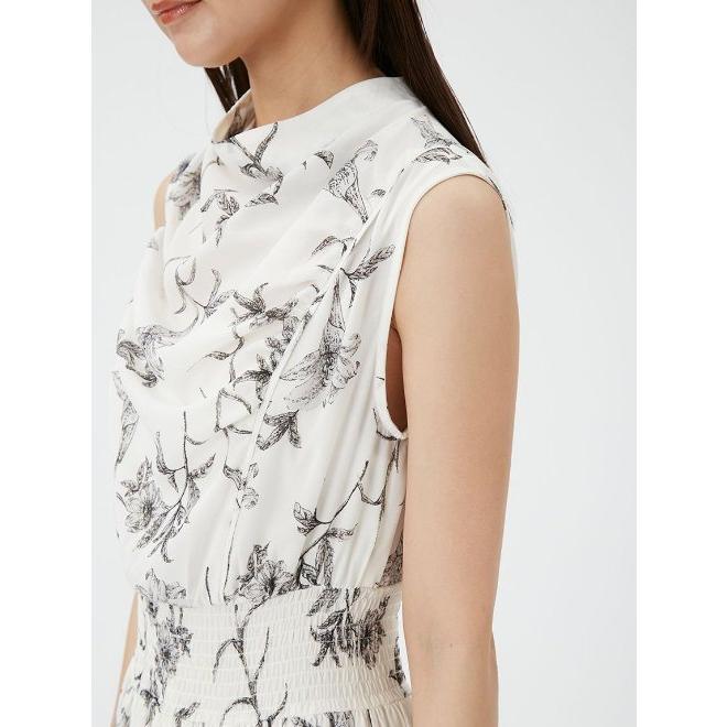 フレイ アイディー FRAY I.D ドレープウエストシャーリングプリント