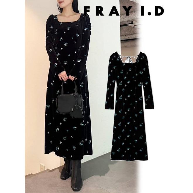 FRAY I.D (12%OFF+300円OFF) フレイアイディー)スクエアネック FRAY I.D (12%OFF+300円OFF) フレイアイディー)スクエアネック