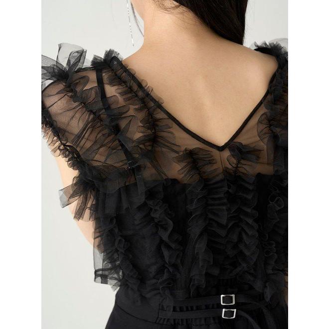 FRAY I.D チュールブラウスセットベアコンビネゾン FRAY I.D フレイアイディー チュールブラウスセットベアコンビネゾン