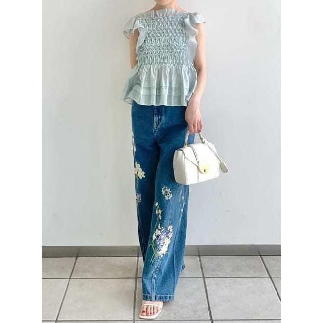 FRAY I.D / フレイアイディー フラワーエンブロイダリーデニム