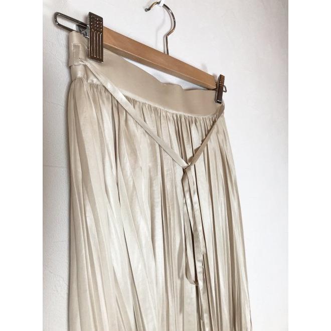 FRAYidスカート FRAY I.D / フレイアイディー 割繊チンツプリーツスカート 21春