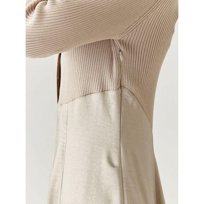 【最終価格】FRAY I.D ポロカラーニットワンピース　MIX １ FRAY I.D (セール15%OFF) / フレイアイディー ポロカラーニット