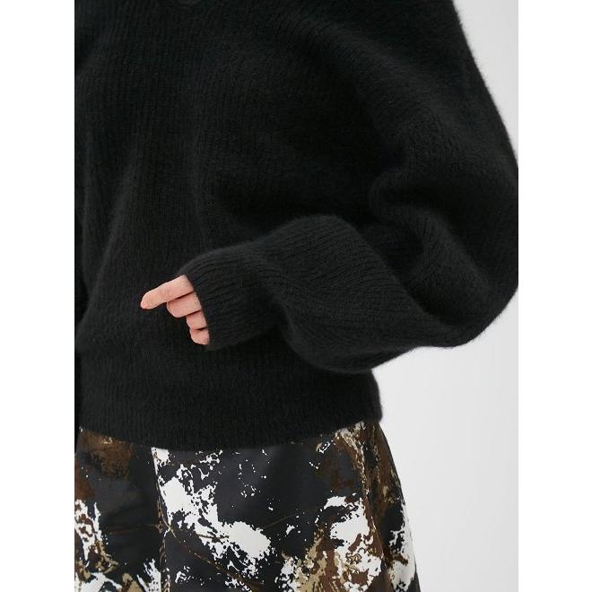 FRAY I.D / フレイアイディー レーストリムラクーンニット 23