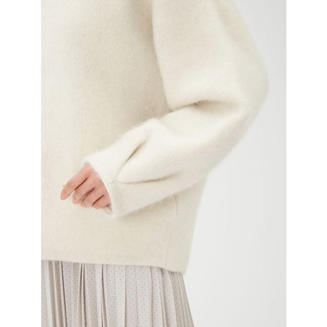 フレイアイディー　ダブルフェイスシャギーカーディガン　ホワイト　アイボリー FRAY I.D（フレイアイディー）の「ダブルフェイスシャギー