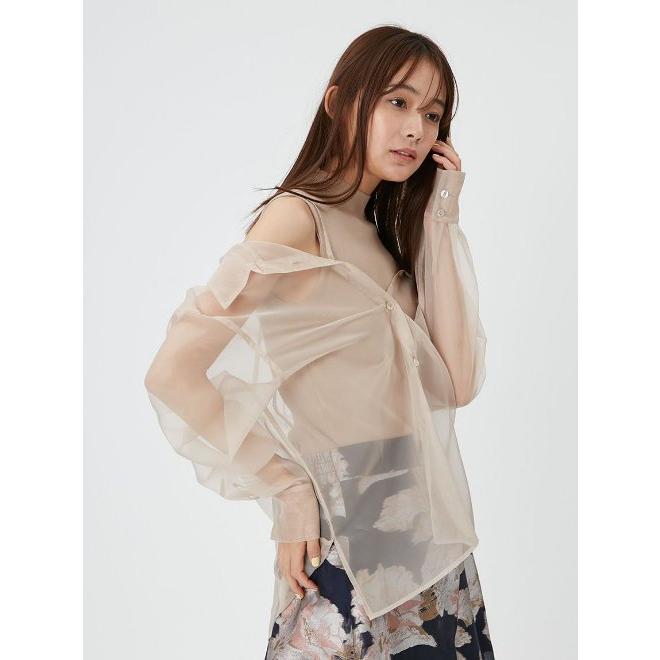 FRAY I.D / フレイアイディー シャツレイヤードニットトップス FRAY I.D / フレイアイディー シャツレイヤードニットトップス