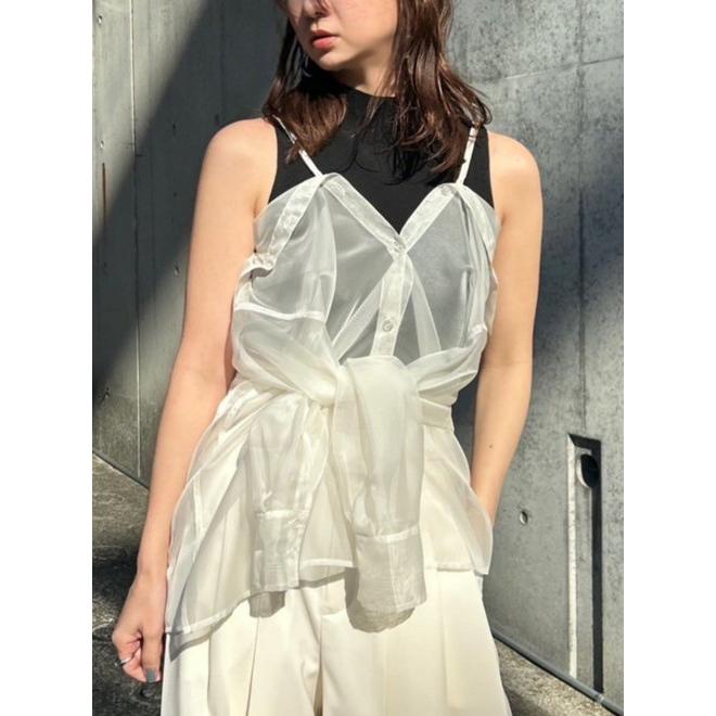 FRAY I.D / フレイアイディー シャツレイヤードニットトップス FRAY I.D / フレイアイディー シャツレイヤードニットトップス