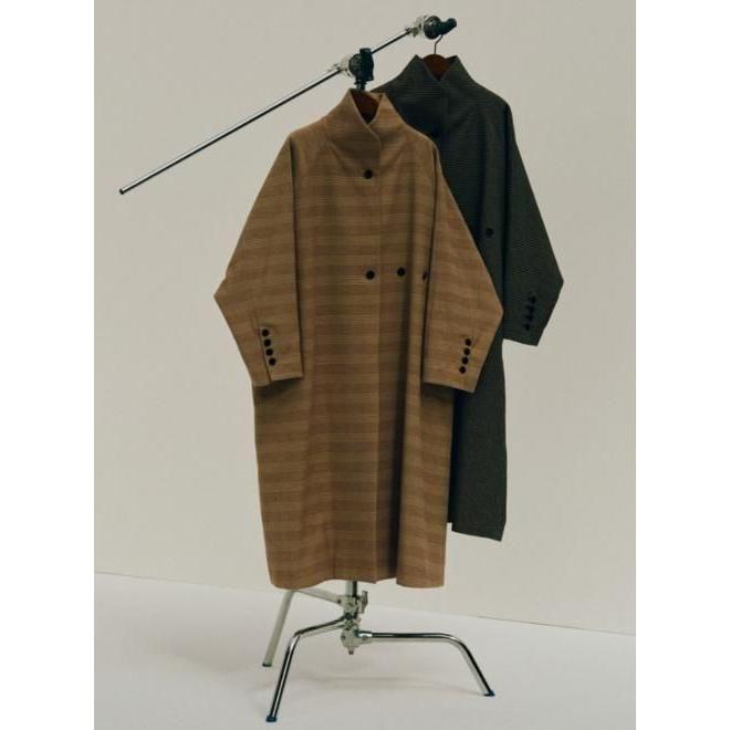 Hella tweed long coat ヘラ ツイードロングコート tweed long coat - Hella (ヘラ）公式通販サイト