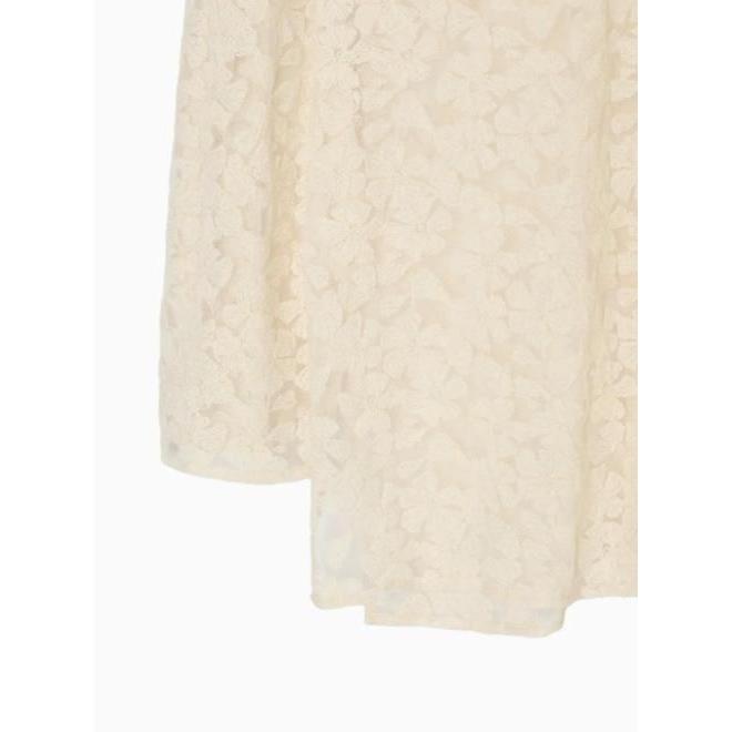 Hella tulle embroidery shirt ブラック 10%OFF&300円OFF) Hella / ヘラ tulle embroidery shirt 25秋冬 h253