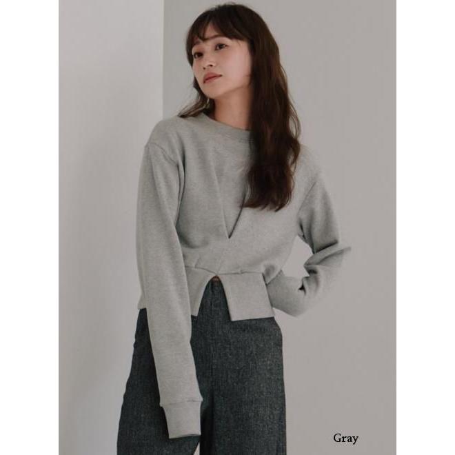 10%OFF&300円OFF) Hella / ヘラ front tuck cropped sweat 25秋冬 h253