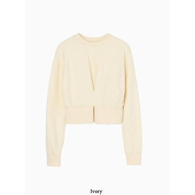 10%OFF&300円OFF) Hella / ヘラ front tuck cropped sweat 25秋冬 h253