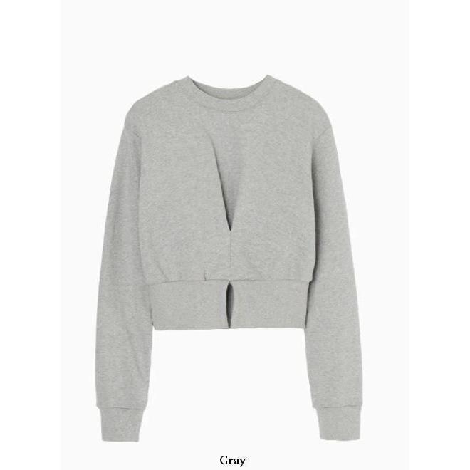 10%OFF&300円OFF) Hella / ヘラ front tuck cropped sweat 25秋冬 h253