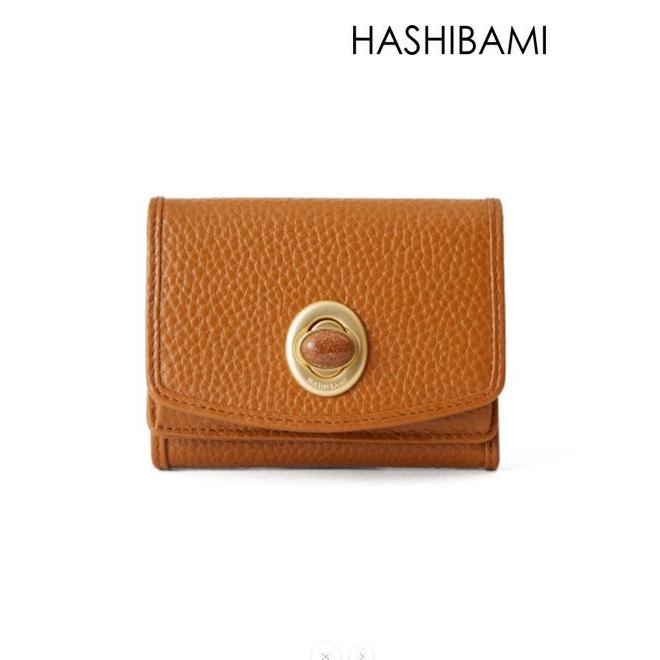 Hashibami（ハシバミ） (10%OFF) 天然石ミニウォレット BROWN Ha-2008