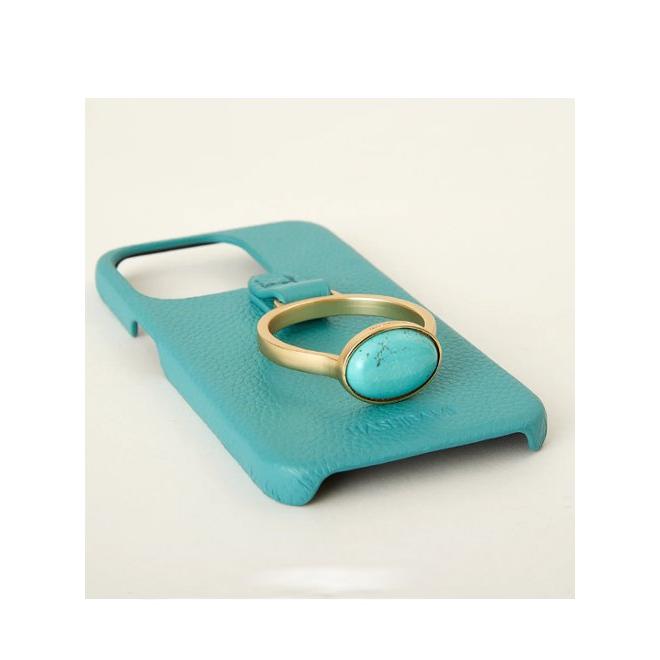 HASHIBAMI  ハシバミ  天然石リングiPhoneケース 14proサイズ TURQUOISE  23秋冬. Ha-2208-301-2 (15%OFF&PT5倍)｜hearty-select｜05