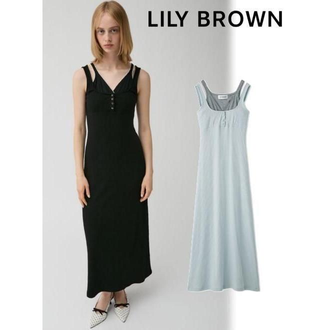 LILY BROWN（リリーブラウン） (10%OFF&300円OFF) レイヤードレース