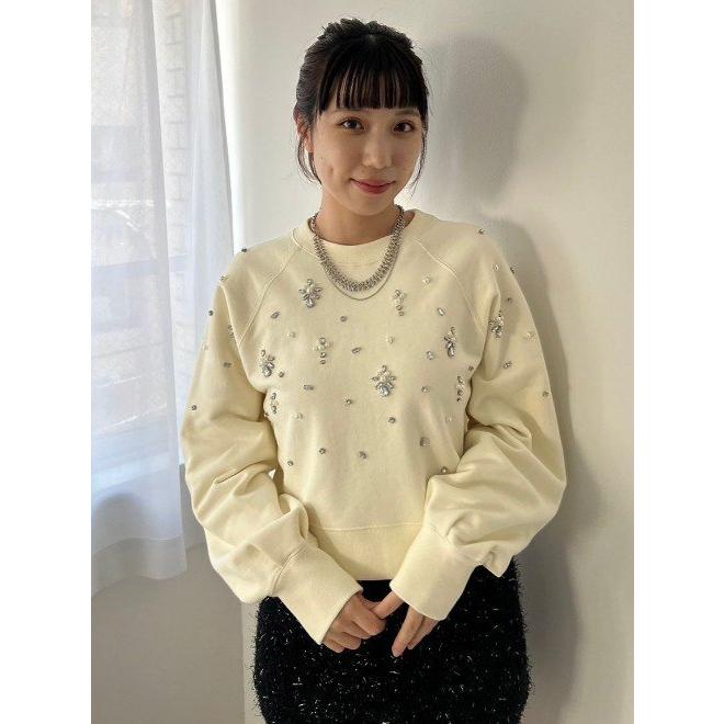 Lily Brown CANDYビジュートレーナー LWCT244806 LILY BROWN (セール50%OFF) Lily Brown / リリーブラウン CANDY