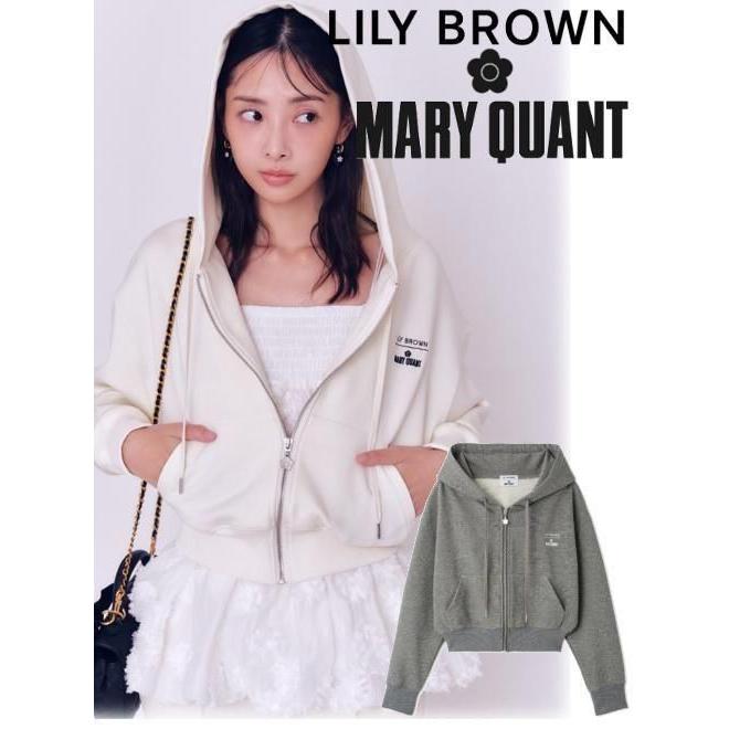 【3/25までの特価】LILY BROWN グレージップフーディー 24秋冬 LILY BROWN（リリーブラウン） (最終セール40%OFF&300円OFF) 【MARY