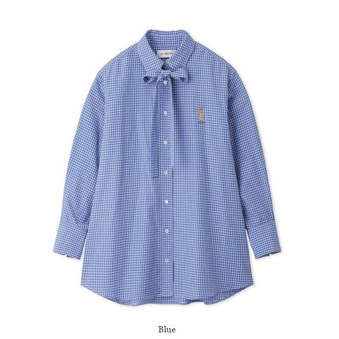 LILY BROWN Lily Bearボウタイオーバーシャツ LILY BROWN（リリーブラウン）の「Lily Bearボウタイオーバー