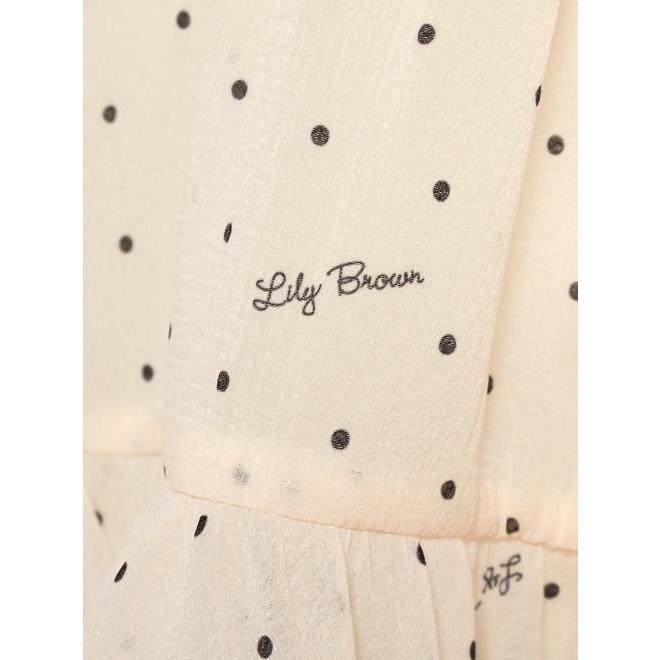 LILY BROWN（リリーブラウン） アメスリティアードブラウス 25春夏2