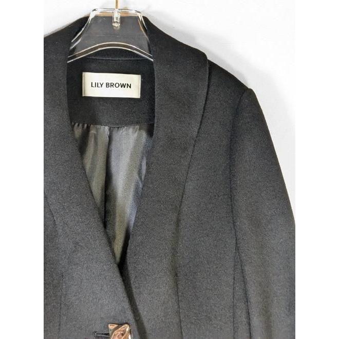 LILY BROWN チェスターコート　25秋冬　ブラック　0 LILY BROWN（リリーブラウン） (10%OFF&300円OFF) チェスターコート 25