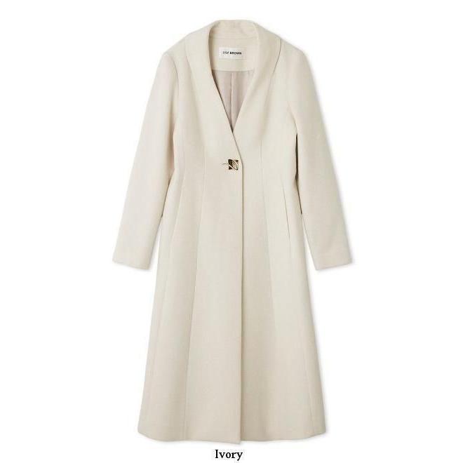 LILY BROWN チェスターコート　25秋冬　ブラック　0 LILY BROWN 2024 AUTUMN COLLECTION】名品コチェスターコートや