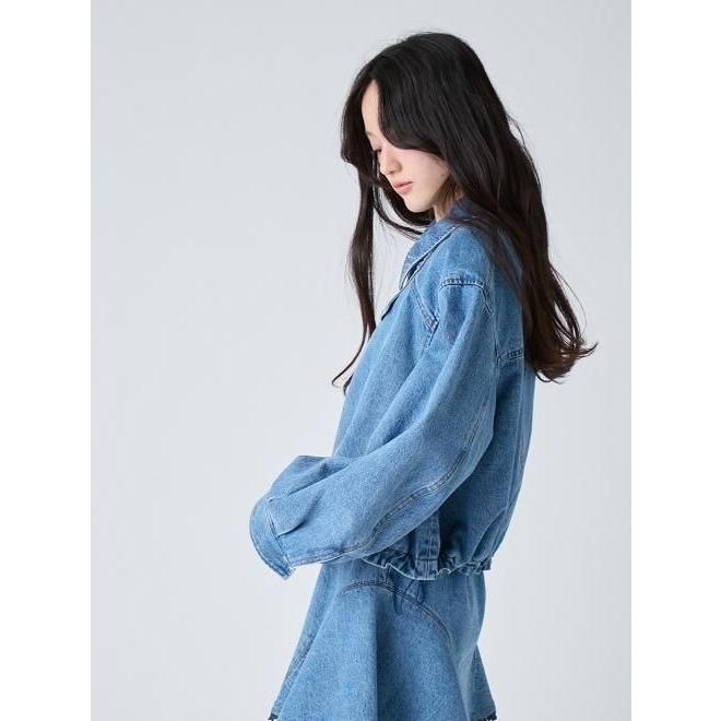 LOUNIE新品⭐️洗える❗️フォルムジップブルゾンオーガンジーバルーンジャケット グランジシンセティックレザーZIPブルゾン | Lui's(ルイス)メンズ
