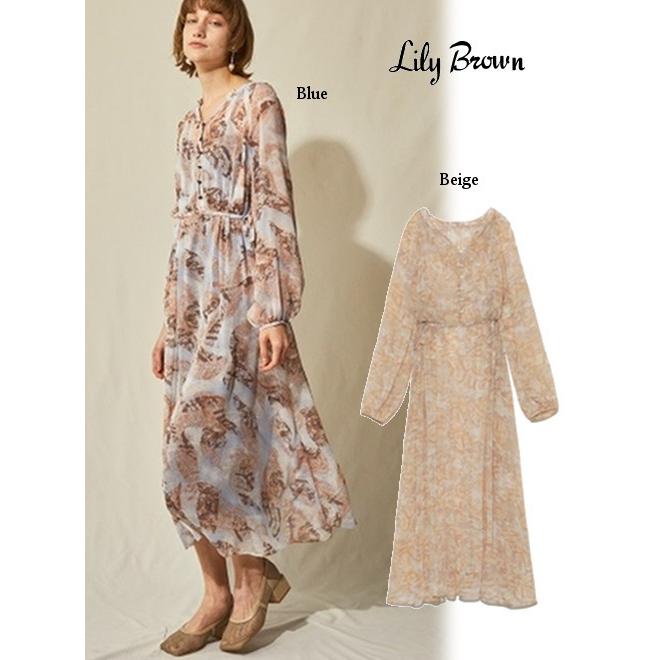 60 Off Lily Brown リリーブラウン タイダイ柄ボリュームワンピース 春夏 Lwfo1148 マキシワンピース Lwfo1148 Hearty Select Yahoo店 通販 Yahoo ショッピング