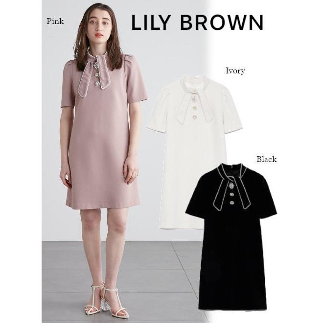 ブラック系 S 有名人芸能人 Lilybrown フリルポケットビジューワンピース リリーブラウン新品タグ付き ミニワンピース ワンピース ブラック系s 14 964 Eur Artec Fr