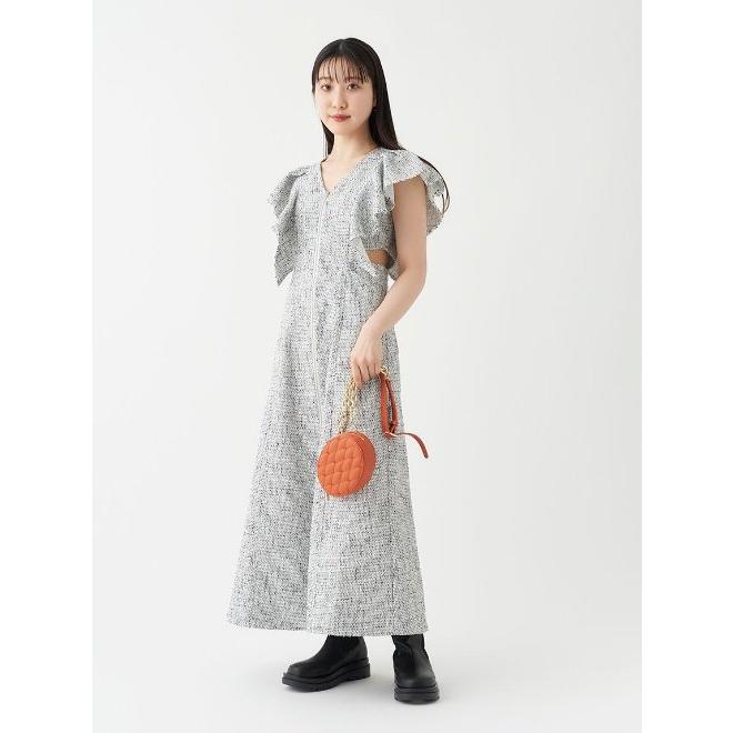 限定】lily brown フロントファスナーフリルワンピース 札幌