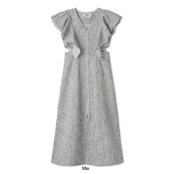 LILY BROWN Lily Brown / リリーブラウン フロントファスナーフリル  